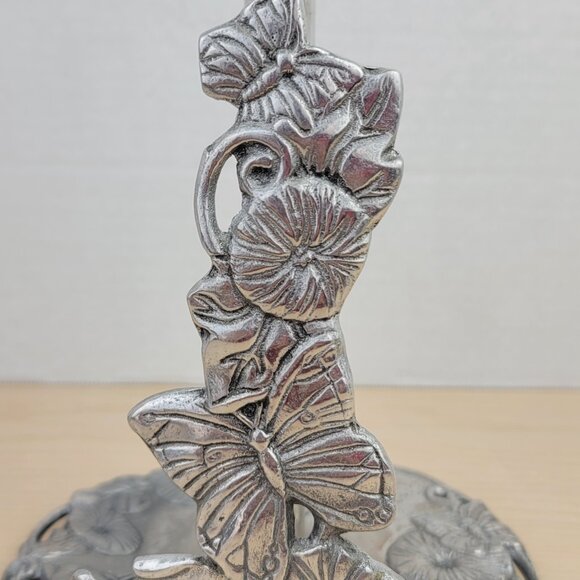 Arthur Court Aluminum Butterfly Garden Decorative Paper Towel Holder Metal 13" - Picture 9 of 17